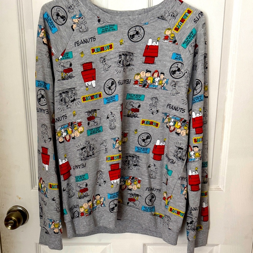 Peanuts Multicolor Graphic Crewneck Sweater